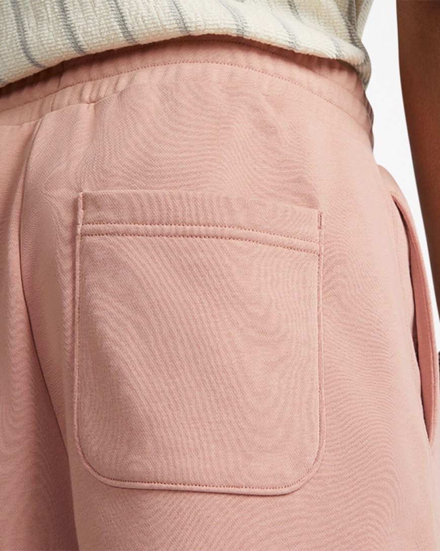 Men's Converse Go-To Embroidered Star Chevron Standard Fit Fleece Shorts Pink | AU C0495O